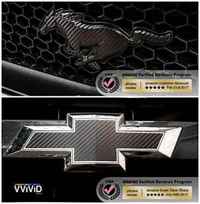Picture of VViViD XPO Black Carbon Fiber Car Wrap Vinyl Roll Featuring Air Release Technology (15ft x 5ft)