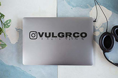 Picture of VulgrCo Custom Social Media Decal Stickers Customized Name Username Logo Brand Vinyl