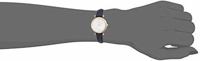 Picture of Fossil Women's Carlie Mini Quartz Leather Three-Hand Watch, Color: Rose/Blue (Model: ES4502)