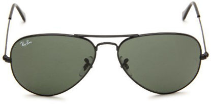 Picture of Ray-Ban Aviator Classic, Glossy Black/ Grey Green, One Size
