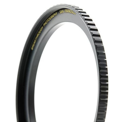 Picture of Breakthrough Photography 82mm to 105mm Step-Up Lens Adapter Ring for Filters, Made of CNC Machined Brass with Matte Black Electroplated Finish
