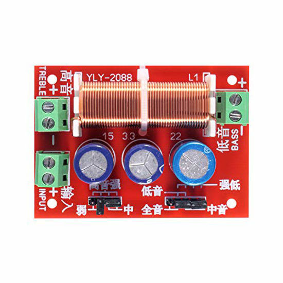 Filtre Crossover Audio 2 Voies DollaTek | Ajustable Très/Basses | 120W Max | Pour Home Ou Auto