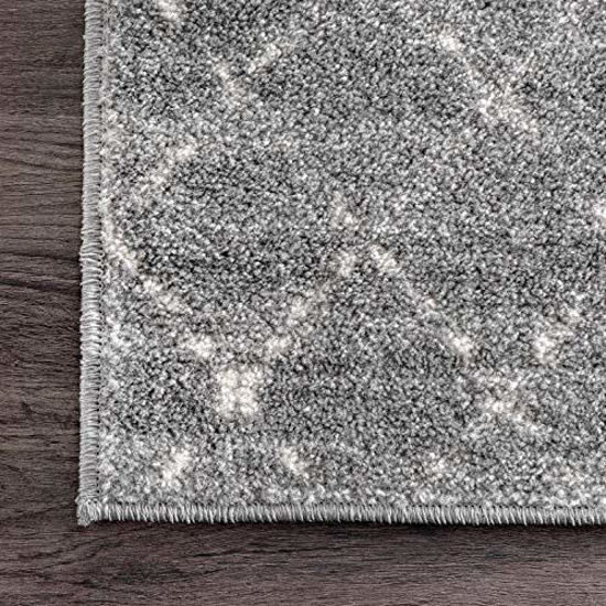GetUSCart nuLOOM Moroccan Blythe Area Rug, 4 feet x 6 feet, dark grey