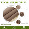 Picture of NICETOWN Kitchen Window Blackout Curtains - Window Treatment Thermal Insulated Rod Pocket Blackout Draperies/Drapes for Bedroom/Kitchen (Tan=Cappuccino, Set of 2, 42 inches Wide by 45 inches Long)