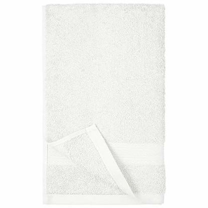 Picture of Amazon Basics Fade-Resistant Cotton Hand Towel - Pack of 6, White