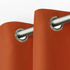 Picture of Exclusive Home Curtains EH8277-11 2-120G Indoor/Outdoor Solid Cabana Grommet Top Curtain Panel Pair, 54x120, Mecca Orange