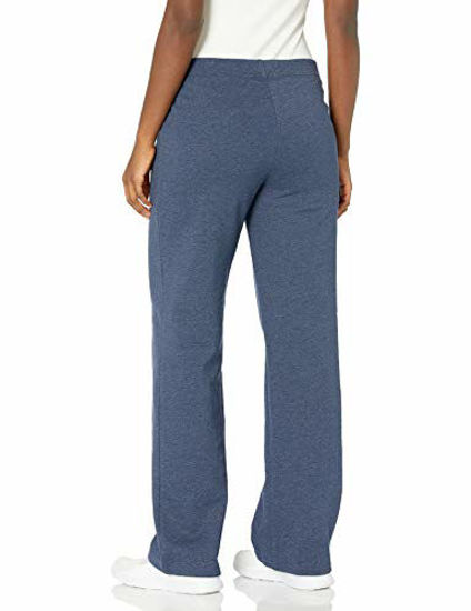 GetUSCart- Hanes Women's Petite-Length Middle Rise Sweatpants - Medium -  Hanes Navy Heather