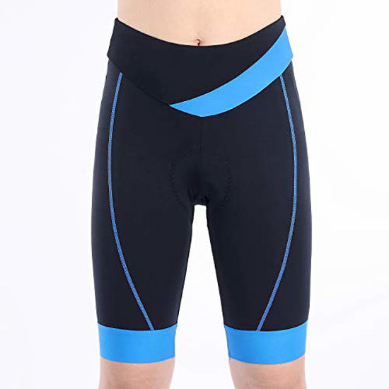 beroy Bike Shorts with 3D Gel Padded Womens Gel Cycling Shorts M Blue