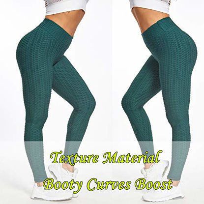 Picture of JGS1996 Women's High Waist Yoga Pants Tummy Control Slimming Booty Leggings Workout Running Butt Lift Tights