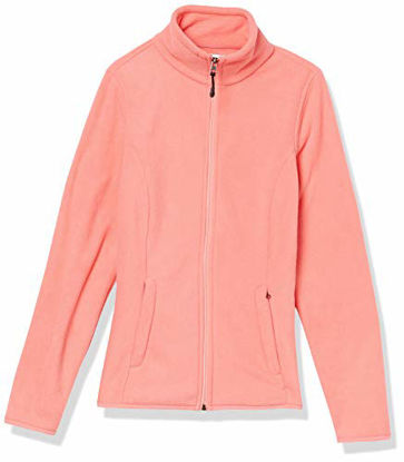 Picture of Amazon Essentials Women's Classic Fit Long-Sleeve Full-Zip Polar Soft Fleece Jacket, Bright Coral, X-Small