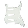 Picture of Musiclily SSS 11 Hole Strat Electric Guitar Pickguard and Back Plate Set for Fender American/Mexican Made Standard Stratocaster Modern Style Guitar Parts,3Ply Aged White