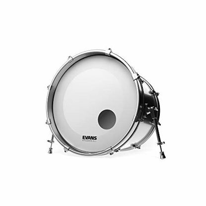 Picture of Evans EQ3 Resonant Coated White Bass Drum Head, 18 Inch