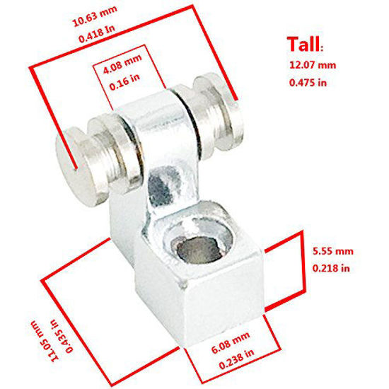 Picture of Greenten Chrome Roller String Trees Retainers,String Guides with Screws Replacement,1 Pair