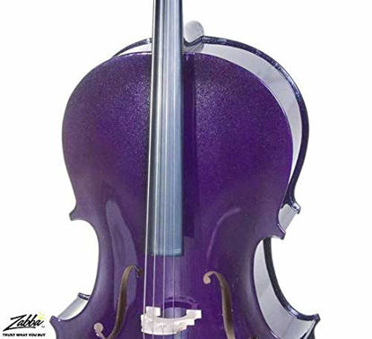 Picture of Cecilio 4/4 CCO-Purple Student Cello Outfit in Metallic Purple (Full Size)