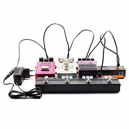 GetUSCart SONICAKE 9V DC 5Way Right Angle Plug Daisy Chain Power Cable for Guitar Pedals