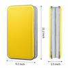 Picture of alavisxf xx CD Case, 96 Capacity Hard Plastic CD Holder Protective DVD Disc Storage Case Holder Portable Zipper CD DVD Organizer Storage Wallet for Car Home Travel (96 Capacity, Yellow)