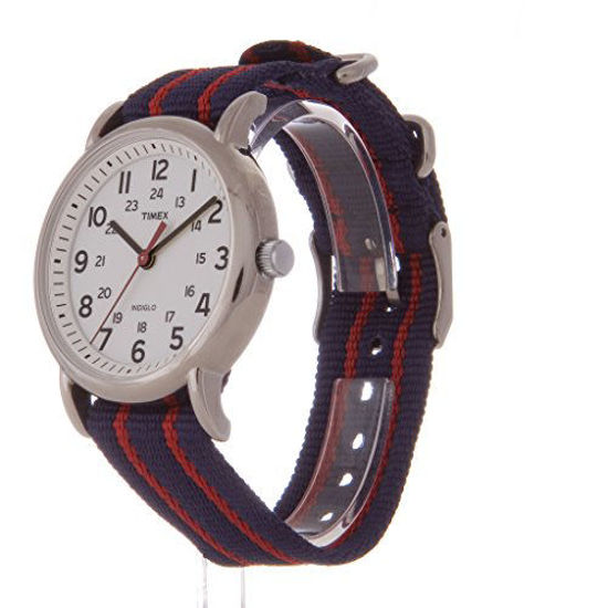 GetUSCart Timex Men s T2N747KW Weekender Slip Through Strap Watch
