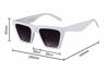 Picture of FEISEDY Vintage Square Cat Eye Sunglasses Women Fashion Small Cateye Sunglasses B2473 (001, 52)