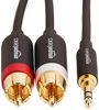 Picture of Amazon Basics 3.5mm to 2-Male RCA Adapter Audio Stereo Cable - 4 Feet