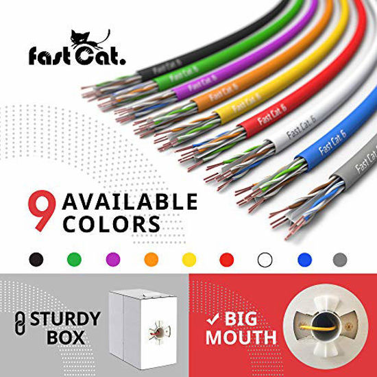 GetUSCart fast Cat. Cat6 Cable 1000ft 23 AWG, CMR