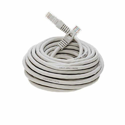 Picture of Cables Direct Online Snagless Cat5e Ethernet Network Patch Cable Gray 30 Feet