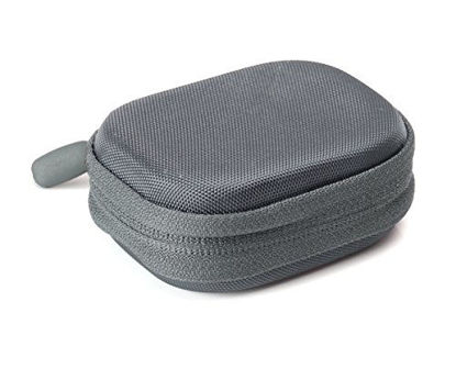 Picture of CaseSack case for Golf GPS Like GolfBuddy Voice, Voice 2, Bushnell NeoGhost, Garmin 010-01959-00 Approach G10,Mesh Pouches on Both lid and Base for GPS and Cable separatedly (Polyester Gray)