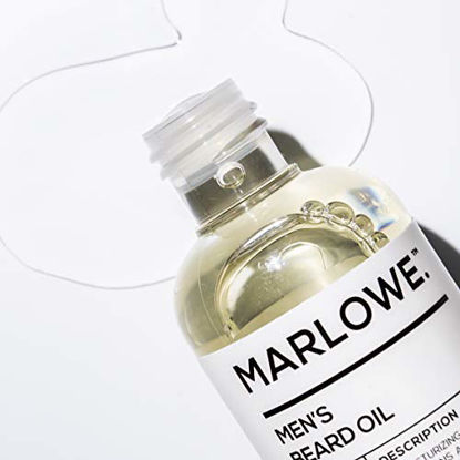 Picture of MARLOWE. Beard Oil Conditioner for Men No. 143 | Softer & Fuller Beard Care | Large 3oz Size | 100% Natural | Unscented Softener | Condition and Nourish Beard Health