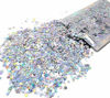 Picture of 10 Grams - Silver Holographic Cosmetic Glitter - Festival Rave Beauty Makeup Face Body Nail