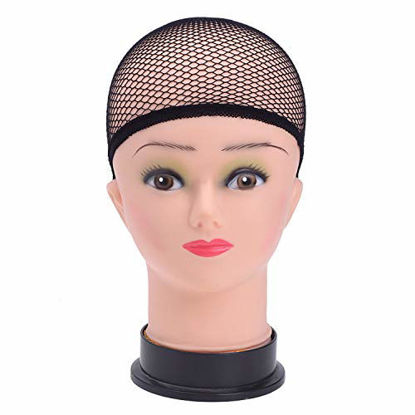 Picture of eBoot 3 Pack Wig Caps (Neutral Beige, Light Brown and Black Mesh)