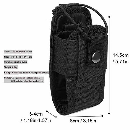 Tactical Radio Pouch Outdoor Molle Walkie Talkie Bag Belt Holder Holster Bag 