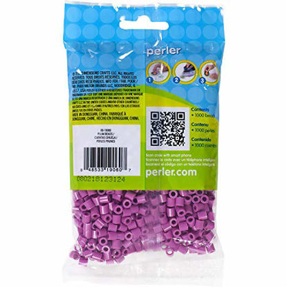 Picture of Perler 80-19060 Beads Fuse Beads for Crafts, 1000pcs, Plum Purple