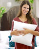 Picture of Set of 2-18 x 18 Premium Hypoallergenic Stuffer Pillow Insert Sham Square Form Polyester, Standard/White - Made in USA