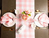 Picture of DII Buffalo Check Collection Classic Tabletop, Table Runner, 14x108, Pink & White