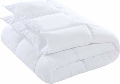 Picture of Utopia Bedding Down Alternative Comforter (Full, White) - All Season Comforter - Plush Siliconized Fiberfill Duvet Insert - Box Stitched