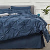 Picture of Bedsure California King Comforter Sets 8 Pieces Cal King Comforter Bed in A Bag Navy - 1 Cali King Comforter (104x96 Inches), 2 Pillow Shams, 1 Flat Sheet, 1 Fitted Sheet, 1 Bed Skirt, 2 Pillowcases