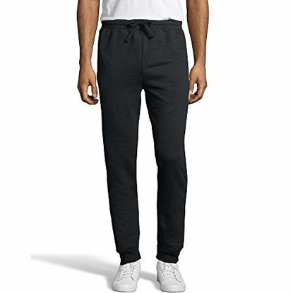 Picture of Hanes Men's Jogger Sweatpant with Pockets, Black, Small