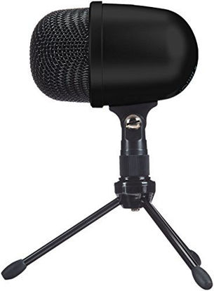 Picture of Amazon Basics Desktop Mini Condenser Microphone With Tripod - Black