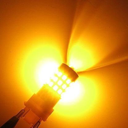 Picture of Alla Lighting 3157 LED Bulbs Super Bright 3156 3056 3157KX 4157 3457 4157NAK 3757 T25 Wedge LED Turn Signal Blinker Lights, Amber Yellow