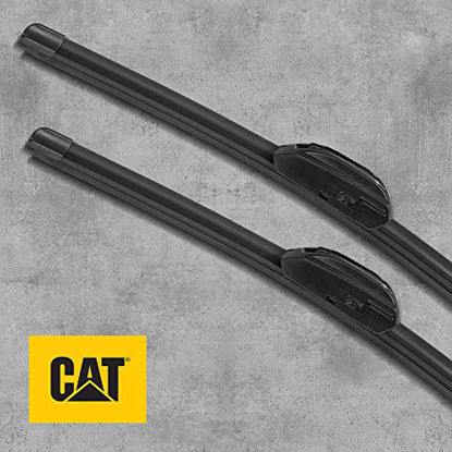 Picture of Caterpillar Clarity Premium Performance All Season Replacement Windshield Wiper Blades for Car Truck Van SUV (19 + 28 Inch (Pair for Front Windshield))