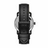 Picture of Fossil Men's Copeland Quartz Leather Three-Hand Watch, Color: Black, Black (Model: FS5665)