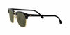 Picture of Ray-Ban RB 3016 Clubmaster Square Sunglasses, Black On Gold/Green, 49 mm
