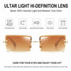 Picture of Dollger Rimless Rectangle Sunglasses for Women Fashion Frameless Square Glasses for Men Ultralight UV400 Eyewear Unisex 2pcs