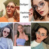 Picture of Dollger Rimless Rectangle Sunglasses for Women Fashion Frameless Square Glasses for Men Ultralight UV400 Eyewear Unisex 2pcs