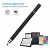 Picture of Stylus Pens for Touch Screens, UROPHYLLA Fine Point Stylus Touch Screen Capacitive Stylus Pens for iPad, iPhone, Tablet, Laptops and All Capacitive Touch Screens with 7 Replacement Tips - Black/Black