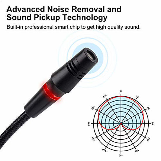 GetUSCart- USB Computer Microphone, FDUCE PC Goose-Neck Mic Microphone ...