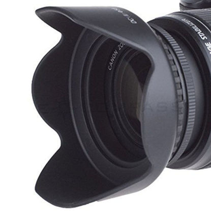 Picture of 67mm Tulip Flower Lens Hood + 67mm Soft Rubber Lens Hood for Select Canon, Nikon, Panasonic, Olympus, Pentax, Sony, Sigma, Tamron SLR Lenses, Digital Cameras and Camcorders + MicroFiber Cleaning Cloth