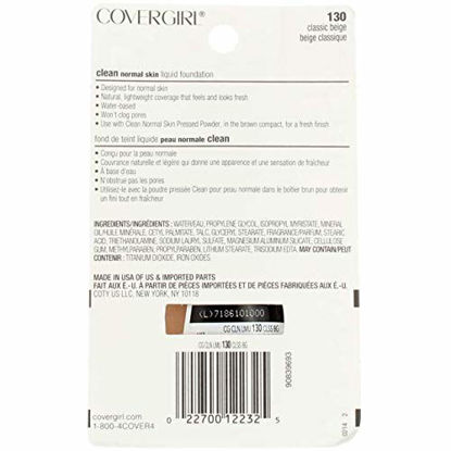Picture of COVERGIRL Clean Makeup Foundation Classic Beige 130, 1 oz (packaging may vary)