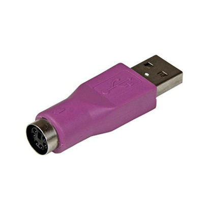 Picture of StarTech.com Replacement PS/2 Keyboard to USB Adapter - F/M - Keyboard adapter - PS/2 (F) to USB (M) - GC46MFKEY, Purple