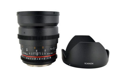 Picture of Rokinon CV24M-C 24mm T1.5 Cine Wide Angle Lens for Canon with De-Clicked Aperture and Follow Focus Compatibility