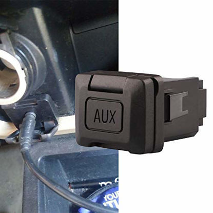 Picture of Auxiliary Aux Port for Honda Civic 8th Gen, CRV by Reeoutdoor - 39112-SNA-A01 Aux Input Adapter Replacement Audio Input Jack Radio Kit Car Repair Parts for Civic 06-11, CRV 09-11